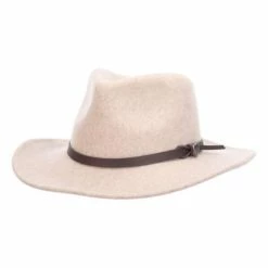 Promo βοΈ Hats & Caps Adult Dorfman-Pacific Outback Wool Felt Fedora π