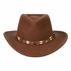 Hot Sale π Hats & Caps Men's Dorfman-Pacific Knoxville Outback Cowboy Hat β€οΈ