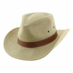 Discount π― Hats & Caps Men's Dorfman-Pacific Saguaro Shapeable Twill Outback Sun Hat π―