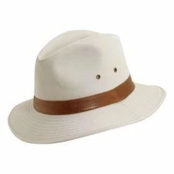 Best Pirce 😀 Hats & Caps Men's Dorfman-Pacific Hiker Washed Twill Safari Fedora 🤩